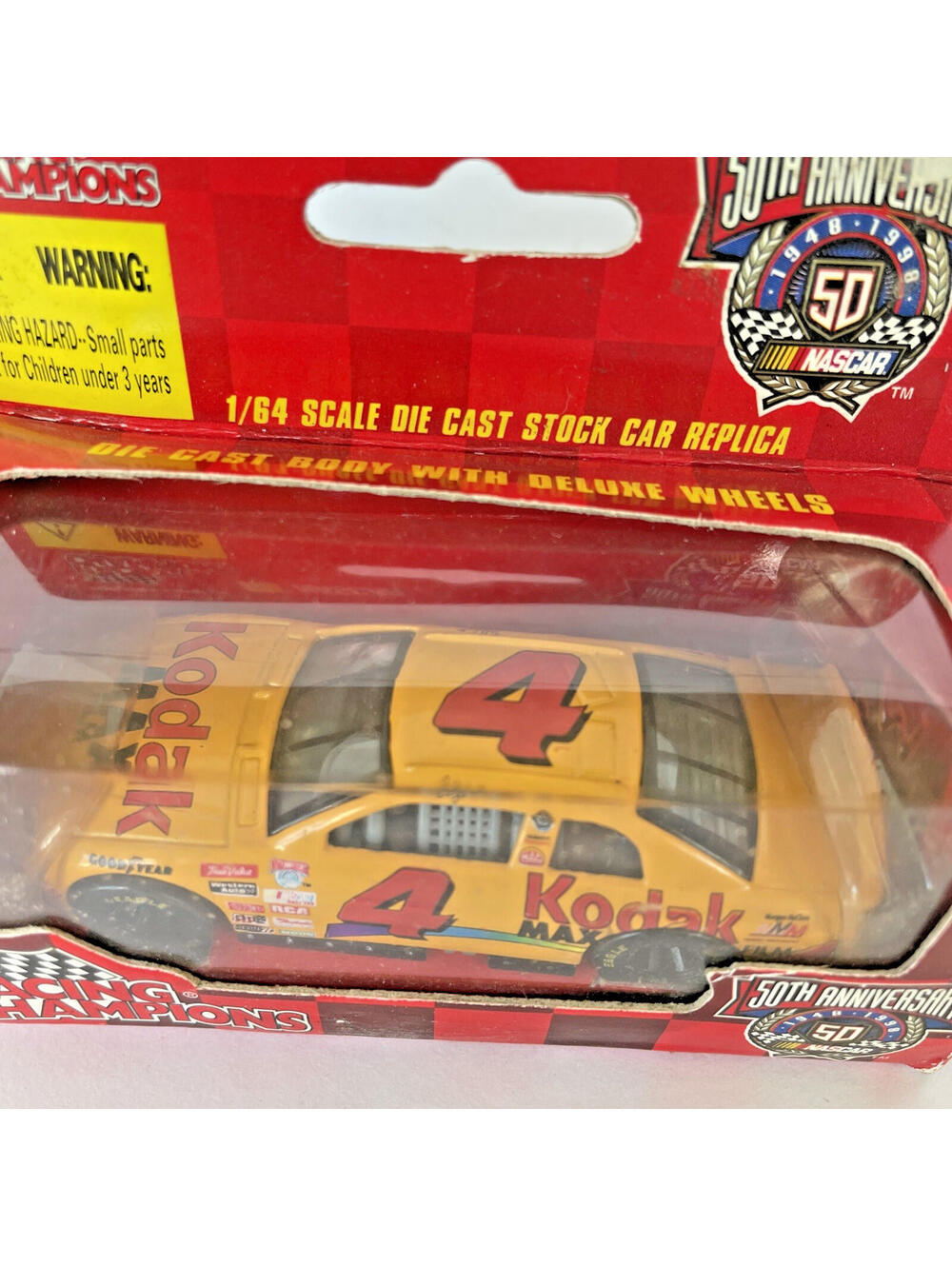Nascar 50th Anniversary 1:64 diecast Kodak #4 Racing Champion delux wheels